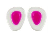 2 Pairs of Cute Pink Non-Slip Gel Pad Half Points Forefoot Insole