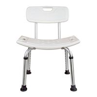 Shower Chair Shower Stool Adjustable Height with Angles Legs and Backrest Bath Seat Applicable to The Elderly, Disabled, Pregnant Women -by TIANTA