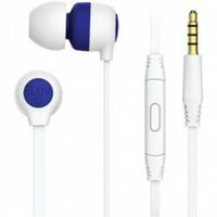 Talk S'more by iLuv - Tangle-Resistant Noise-Isolating Stereo Earphones for all Apple, Samsung & Android Devices (Blue)