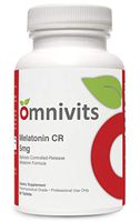 Omnivits Melatonin CR 5 mg | Biphasic Controlled Release Melatonin Formula + Extra Strength Sleep Aid | 90 Tablets