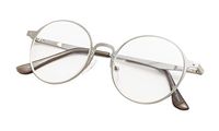Round Metal Reading Glasses for Men and Women Clear Lens Silver Frame +1.25