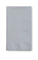 Shimmering Silver Dinner Napkin, 2 Ply, 1/8 Fold Solid (12pks Case)