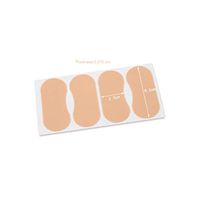 Heallily 10 Sheets Pack Foot Care Protector Sticker Thicken Pe Foam Heel Pad Cushions for Blister Shoe Friction Pain Relief