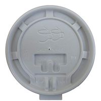 TigerChef 1,000 White Tear Back Flat Lids Fits 10-20 Ounce Hot Cups Disposable Recyclable Plastic Hot Coffee Cup Lids For Paper Hot Cups (Tear Back Flat Lids, White)