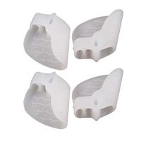 Healifty Toe Separator Three Holes Bunion Hallux Valgus Separator Alignment Corn Corrector Sleeve 2 Pairs