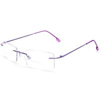 Flexible Titanium Rimless Frame Bifocal Reading Glasses +1.75 Women Men Lightweight Readers
