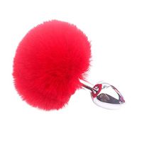 WENWING Mini Metal Rabbit Tail Romance Amal Plug Shower Enema Pocket Massager Six Toys Trainer Men Women