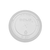 SOLO Cup Company Straw-Slot Cold Cup Lid, 16-24oz Cups, Clear - 10 sleeves of 100 lids each.