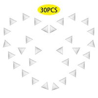 KDO 30pcs Triangle Dust-Proof Corner, Luminous Drawer Dustproof Silicone Pad Prevent Dust Accumulation for Wardrobe Cupboard Furniture Dead Angle Anti-Dirty Corner