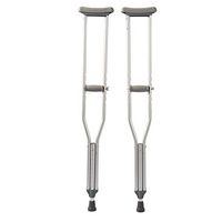 Aluminum Alloy Underarm Crutches Can Be Adjusted to Adjust The Height of Anti-Skid Shock Absorption for The Elderly Disabled Crutches Walker 1 Pair (Size : 119-134cm)