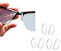 AM Landen 3 Pairs 15mm Comfortable Soft Cushion Eyeglass Nose Pad Snap-in Nose Pads for Titanium Frame