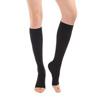 Open Toe Knee High  Compression Socks 20-30 mmHg, Medical Calf Compression Sleeve Firm Support Graduated Compression Stockings Women & Men  Recovery Shin Splints,Edema,Nursing,Varicose Veins