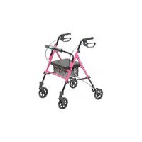 Graham-Field Health RJ4700P  Set N Go Hgt Adj Rollator Pink Lumex