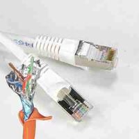 75Ft Cat.5E Shielded Patch Cable Molded White