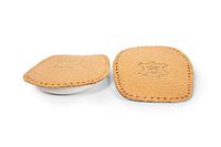 Heel Cushioning Shoe Insoles – Heel Support Cups – Vegetable-Tanned Leather and Soft Latex – Self-Adhesive Backing - Kaps Elflex – All Sizes – 1 Pair (Women/US 7-9 / EUR 38-40)
