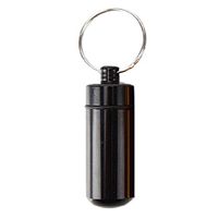 Erholi Waterproof Portable Medicine Box Bottle Holder Keychain Carabiner Pill Dispensers & Reminders