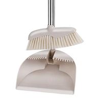 WDX- Broom combination household living room sweeping floor cleaning kitchen cleaning tools broom 簸箕 set combination thickening broom soft hair non-stick hair artifact Household (Color : A)