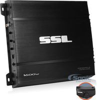 Sound Storm Labs FR1600.2 Force 1600 Watt 2 Channel 2 to 8 Ohm Stable Class A B Full Range Bridgeable Mosfet Car Amplifier with Remote Subwoofer Control