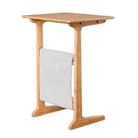 CBHLZ Multifunction Overbed Table,Natural Wooden Laptop Desk Wide Workbench Lightweight Computer Sofa Side Bedside Table,Hospital Home Reading Desk