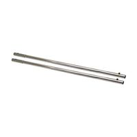 DMI Metal Bed Rail Extension Bars, 1 Pair, Silver