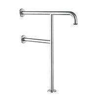 Handicap Rails Grab Bars Toilet Rail Bathroom Support for Elderly Bariatric Disabled Stainless Steel Commode Medical Accessories Safety Hand Railing Guard Frame Shower Assist Aid Handrails Hand Grip