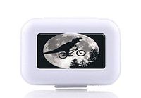 JWDCC Pill Box Case - Decorative Boxes - Dinosaur Pattern- Pocket Medicine Tablet Holder Organizer Case Pill Box for Purse - Compact 8 Compartment