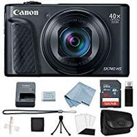 Canon Powershot SX740 HS 4K Video Digital Camera + Basic Accessory Kit - Including to Get Started