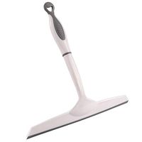 All-Purpose Shower Squeegee Household Long Handle Glass Cleaner Glass Artifact With Handle Glass Wipe Clean Window Plastic Glass Scraping Window Clean Mop ( Color : White , Size : One size )