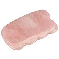 MUOBOFU Guasha Scraping Massage Tool,Natural Rose Quartz Wing-Shape Facial Guasha Board for Lightening Pigment and Spots -Anti-Aging,Anti-Wrinkles,Lifting -Spa,Acupuncture,Therapy