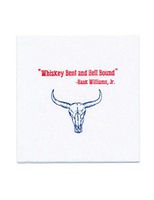 Signature Napkins Disposable Linen-Like Woven 3-ply Tissue Napkins, 20 Units Per Pack (Hank Williams)