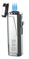 Personalized Visol Torch Lighter - Fathers Day Gift with Engraved Dad (Silver)
