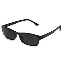 Distance Glasses Black Frame Tinted Gray Myopia Glasses -1.50 Strength **These are not Reading Glasses**