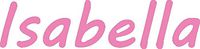 hBARSCI Isabella Vinyl Decal - 5 Inches - for Cars, Trucks, Windows, Laptops, Tablets, Outdoor-Grade 2.5mil Thick Vinyl - Soft Pink