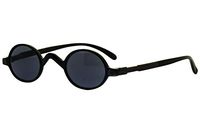 Eyekepper Small Oval Round Reading Sunglasses Vintage Mini Grey Tinted Lens Reader Eyeglasses for Men Women Reading Under The Sun with Spring Hinges Grey Frame +3.00