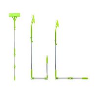 Stainless Steel Mop, RDTIAN Telescopic Foldable Handle Cleaning Glass Sponge Mop Cleaner Window Extendable