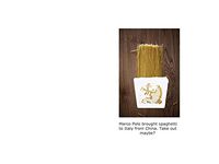 Blank Notecard - Marco Polo - Take Out