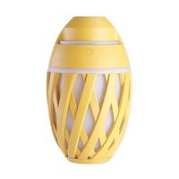 CWH&WEN Aromatherapy Humidifier, 320Ml Cool Mist Aroma Essential Oil Diffuser, Whisper Quiet Humidifier, Waterless Auto Shut-Off for Home Office Yoga SPA,Yellow