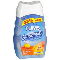 TUMS SMOOTHIES ASSORTED FRUT 60Tablets
