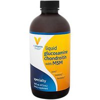 The Vitamin Shoppe Liquid Glucosamine Chondroitin with MSM, Supports Joint, Mobility and Flexibility, Exclusive Blend of Ingredients for Quick Absorption Support (16 Fluid Ounces Liquid)