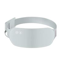 ALIECOM Portable Heating Pad Plus Massage for Menstrual Period Cramps, USB Electric Far-Infrared Waist Warming Belt for Abdomen, Stomach, Neck and Shoulders, Back Pain Relief (Gray-with Battery)