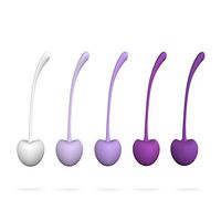 Kegel Balls for Woman,Silicone Cherry Keagel Exercise Weights Balls for Beginners & Advanced, Set of 5 Ben Wa Ball for Pelvic Floor Exercises & Tightening