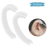 Anti-Slip Silicone Face Cover Ear Protector, 10 Pcs Earloop Cover Extension Hook Earloop Protective Relieve Ear Pain (Clear)