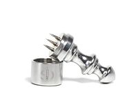 Cigar Punch Tool | Perfect, Smoother Draw Enhancer with Sharp Prongs for Piercing | Stainless Cutter Accessory Alternative & Cigar Pick | Made with The Finest Aluminum & Steel Prongs (Silver)