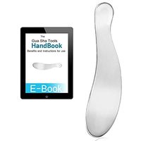 Gua Sha Tools,Stainless Steel Scraping Tool Massage Board Chiropractic Tool Physical Therapy Tool Great Soft Tissue Mobilization Medical Grade Guasha Tool for SPA-Reduce Back and Muscle Pain-S Shape
