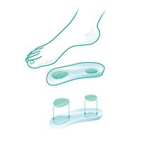 Pair of Silicone Shoe Insoles (3/4 Length)