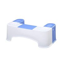 Toilet stool Step Stool, Toilet, Squat Stool Plastic Non-Slip Adult Foot Stool (Color : Blue)