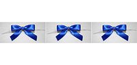 Reliant Ribbon Satin Twist Tie Small Bows, 5/8 Inch X 100 Pieces, Royal (Тhrее Pаck)