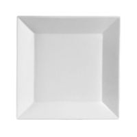Yanco ML-114 14" Square Plate, Porcelain, Super White, Pack of 6