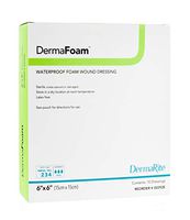 Dermarite Industries Derma Foam Non-Adhesive Foam Dressing, 6x6, 10 Count