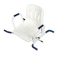 LXT PANDA Carousel Sliding Transfer Bench with Swivel Seat, Bath and Shower Chair, Tool Free Adjustable Shower Stool Tub Chair and Bathtub Seat Bench for Elderly, Disabled.